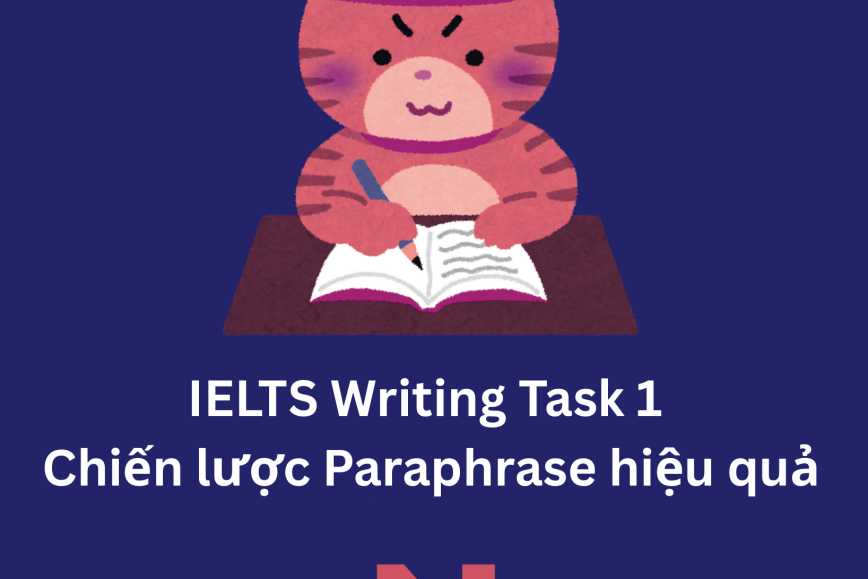 IELTS Writing Task 1 và  Chiến lược Paraphrase hiệu quả