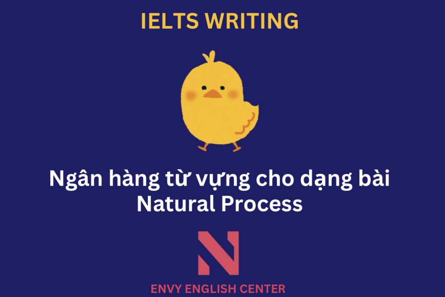 IELTS Writing Task 1: Ngân hàng từ vựng cho dạng Natural Process
