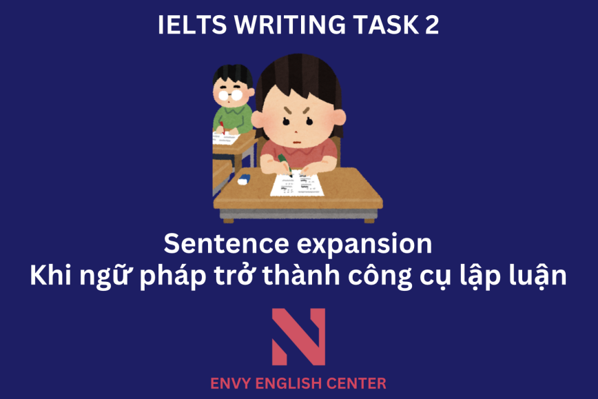 Sentence expansion trong IELTS Writing Task 2 Khi ngữ pháp trở thành công cụ lập luận