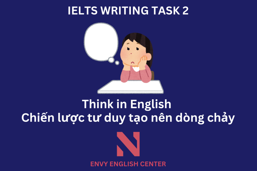 Think in English và IELTS Writing task 2 - Chiến lược tư duy tạo nên dòng chảy bài viết