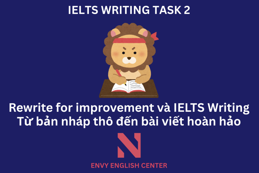Rewrite for improvement và IELTS Writing - Từ bản nháp thô đến một bài viết hoàn hảo
