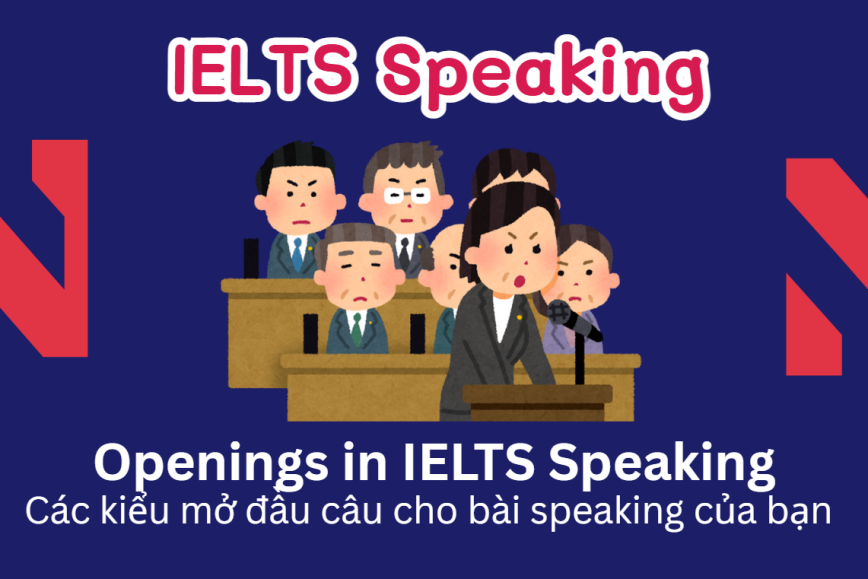 Openings in IELTS Speaking - Mở đầu câu trả lời trong bài thi nói
