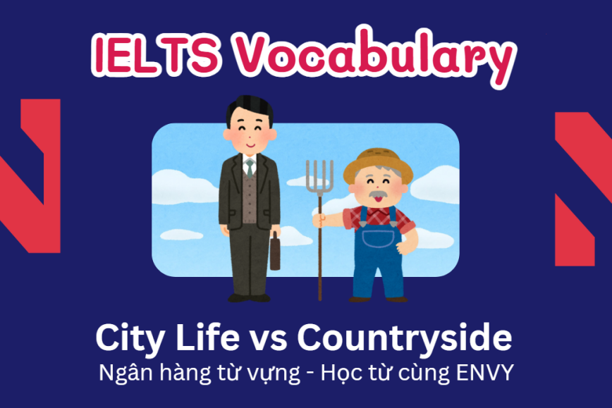 IELTS Speaking Word Bank: Ngân hàng từ vựng chủ đề City Life vs Countryside