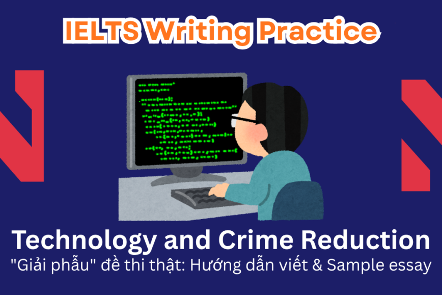 IELTS Writing Practice: Crime rates are likely to decrease as advancements in technology make it easier to prevent and solve crimes. To what degree do you support or oppose this idea?