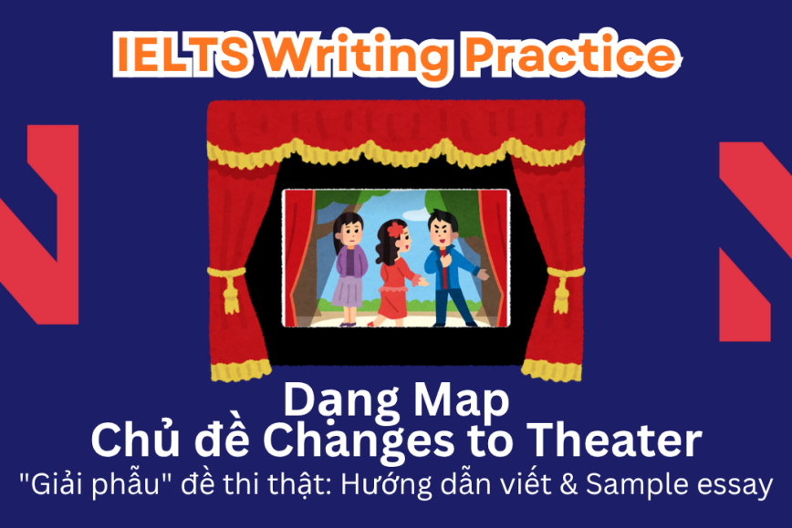 IELTS Writing Practice: "Giải phẫu" đề thi thật – Dạng bài Map – Chủ đề Changes to Newtown Theater