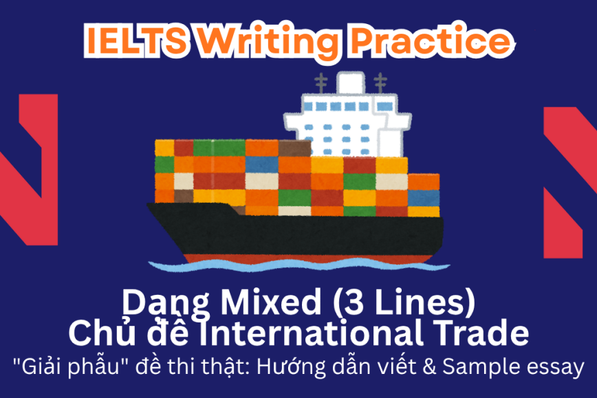 IELTS Writing Practice: "Giải phẫu" đề thi thật – Dạng bài Multiple Line Graphs – Chủ đề International Trade